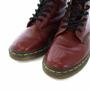 Dr.Martens 8ホール ショートブーツ レースアップ レザー 22.5cm 赤 レッド 1460