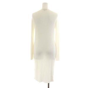 Theory 21SS RN KNIT LONG CARDI RIB カーディガン ロング丈 S 白 ホワイト