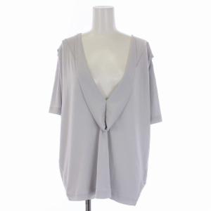 カットソー 半袖 Vネック S グレー S32GC0341 S21496