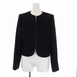 Chloe FORMAL ブラックフォーマル スーツ セットアップ 上下 ノーカラージャケット ワンピース 11AR L 黒 ブラック