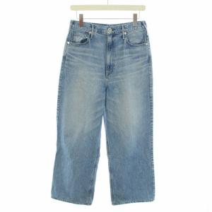 ザニースフロウ THE NIECE FLOW デニムパンツ ジーンズ ジップフライ ハイライズ ストレート 26 S 水色