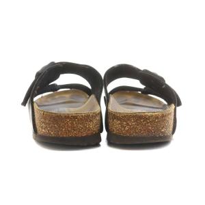 BIRKENSTOCK アリゾナ サンダル レザー 24.0cm 黒 ブラック 茶 ブラウン