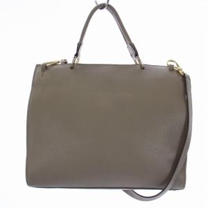 FURLA ジュリア ハンドバッグ ワンショルダーバッグ  2WAY レザー グレー F6801