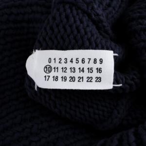Martin Margiela 10 S30HA0355 11SS ここのえ ショールカラーダブルニットカーディガン 長袖 S ネイビー