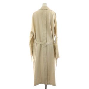 Ameri VINTAGE スフレ オーバー コート SOUFFLE OVER COAT ロング丈 リボン付き アウター S ライトベージュ 01010720550