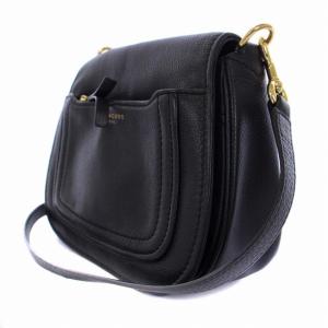 MARC JACOBS ショルダーバッグ ロゴ レザー 黒 ブラック