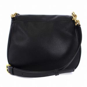 MARC JACOBS ショルダーバッグ ロゴ レザー 黒 ブラック