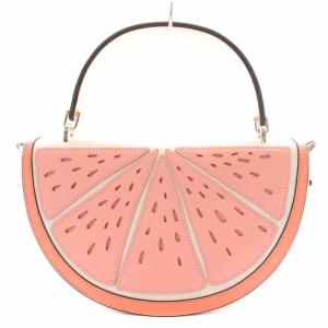 kate spade new york スクイーズ ウィッカー 3D グレープフルーツ クロスボディ ショルダーバッグ 2WAY ピンク