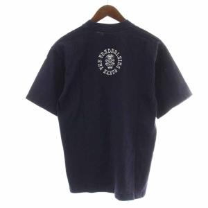 TENDERLOIN 5PRO SUPERHEAVY Tシャツ カットソー プリント 半袖 M 紺 ネイビー