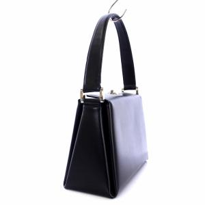 HAMANO COQUILLE HANDBAG レザー ブラック
