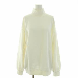 Ron Herman テン TEN 21AW スウェット トレーナー ハイネック 長袖 無地 S 白 ホワイト