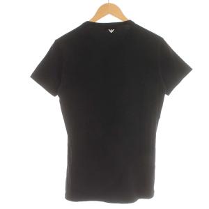 EMPORIO ARMANI Tシャツ R1T25J R14GJ Vネック 半袖 カットソー S 黒 ブラック
