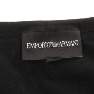 EMPORIO ARMANI Tシャツ R1T25J R14GJ Vネック 半袖 カットソー S 黒 ブラック