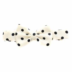PETIT NOEUD PAPILLON A POIS TWILL FACONNE 蝶ネクタイ リボン シルク ドット 水玉