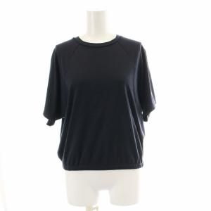 22AW clinton knit sub cinch waist tee カットソー 半袖 S 紺 ネイビー