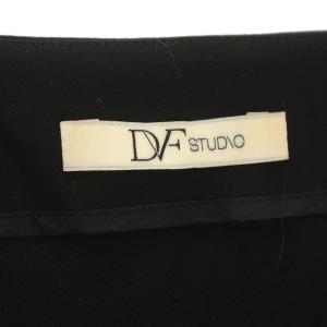 DIANE von FURSTENBERG ワンピース Vネック ひざ丈 半袖 2 M 黒 ブラック