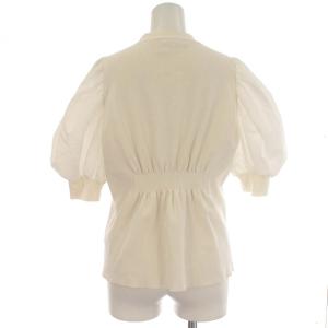 CELFORD 21SS パワショルニットカーディガン 半袖 ニット パフスリーブ 38 M 白 ホワイト