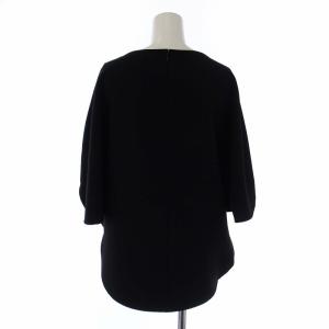ENFOLD 18SS カットソー ブラウス ドルマンスリーブ 五分袖 38 M 黒 ブラック