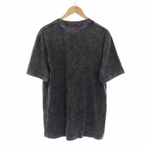alexanderwang ACID WASH Tシャツ 金刺繍ロゴ ストーンウォッシュ柄 M グレー