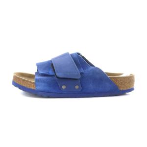 BIRKENSTOCK キョウト KYOTO サンダル ベルクロ スエード 25.0cm 青 ブルー