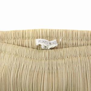 PLEATS PLEASE ISSEY MIYAKE イッセイミヤケ プリーツ ロングスカート タイト イージー 1 S ベージュ PP04-JG613