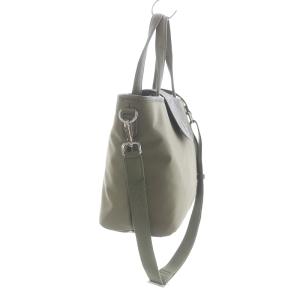 HUNTING WORLD トートバッグ ショルダーバッグ 2WAY ロゴ ナイロン レザー カーキ 622003