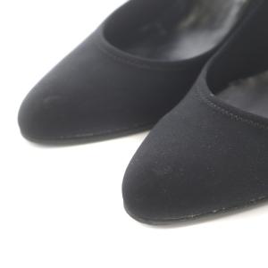 Salvatore Ferragamo RALMY パンプス ウエッジソール アーモンドトゥ 5.5 23cm 黒 ブラック D