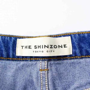 Shinzone デニム パンツ ジーンズ ブーツカット ジップフライ 34 M インディゴブルー 18AMSPA01