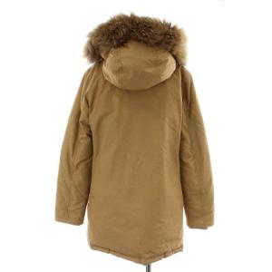 WOOLRICH アークティックパーカー DF ARCTIC PARKA DF ダウンジャケット ジップアップ フード ラクーンファー S ベージュ
