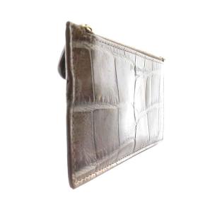 J&M DAVIDSON コインケース 小銭入れ キーケース クロコ型押し レザー 茶 ブラウン