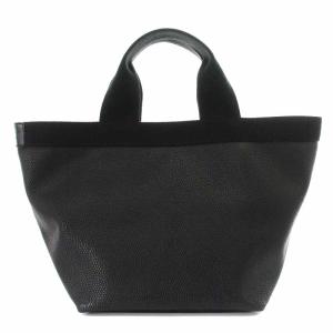 Hervé Chapelier リュクス舟型トートM ハンドバッグ コーテッドキャンバス ブラック 707GP