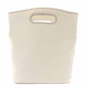 J&M DAVIDSON IRIS トートバッグ 3WAY レザー スタッズ ホワイト