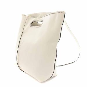 J&M DAVIDSON IRIS トートバッグ 3WAY レザー スタッズ ホワイト