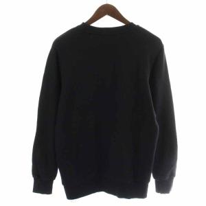 DIESEL S-GIR-DIVISION-LOGO スウェット トレーナー プルオーバー ロゴプリント 長袖 XS 黒 ブラック