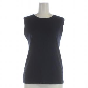 トップス カットソー ノースリーブ ボートネック 00 XS 紺 ネイビー