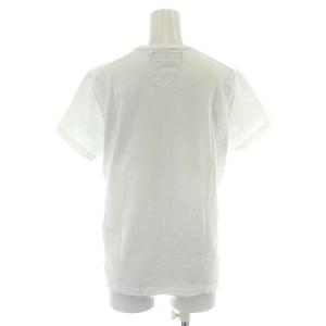 MADISONBLUE HELLO クルーネックTシャツ カットソー 半袖 プリント 00 XS 白 ホワイト 黒 ブラック MB184-7014