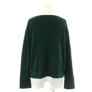 BEAUTY&YOUTH UNITED ARROWS フルニードルボートネックニット セーター 長袖 ウール F 緑 グリーン 1613-106-2917