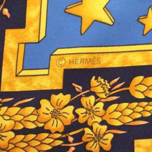 HERMES スカーフ カレ90 CARPE DIEM シルク 紫 パープル