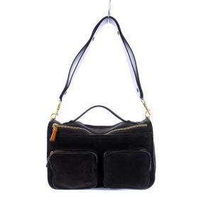 ANYA HINDMARCH ショルダーバッグ ハンドバッグ 2WAY スエード グレー