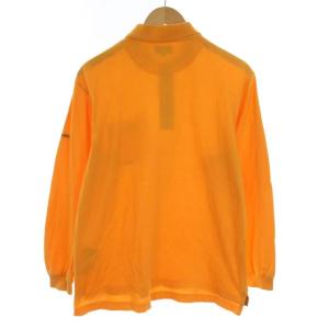 BURBERRY GOLF ポロシャツ ロゴ 長袖 M オレンジ
