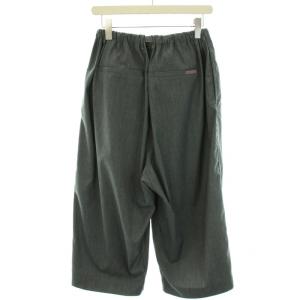 GRAMiCCi 19AW × BEAMS BOY 別注 ギャバ バルーンパンツ ワイドパンツ ガウチョパンツ イージー F グレー