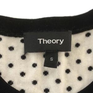 Theory 20SS REGAL WOOL MINI PD CREWNECK ニット 長袖 ドット S 黒 ブラック