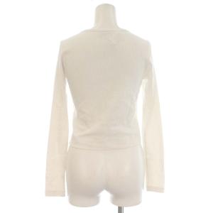 DIESEL T-BALLET-E1 カットソー リブ 長袖 ロゴ L 白 ホワイト