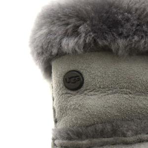 UGG australia 手袋 ムートン 羊革 ヤギ革 グレー