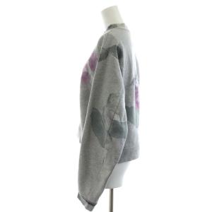 Acne Studios フラワースウェット トレーナー 長袖 柄 コットン XS グレー