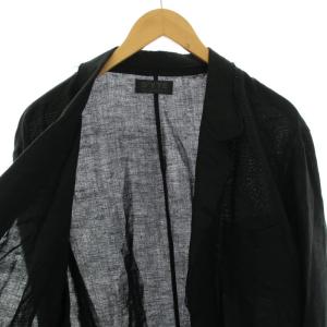 S’YTE ヨウジヤマモト スプリングコート チェスターコート ロング ダメージ加工 リネン 3 L ブラック