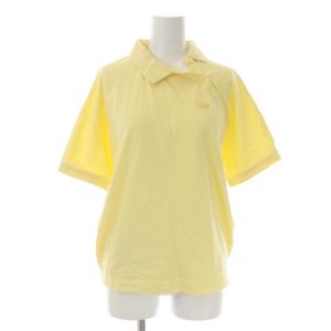 イレギュラープラケットポロシャツ 半袖 ワンポイント 刺繍 36 S 黄色 イエロー PF5941