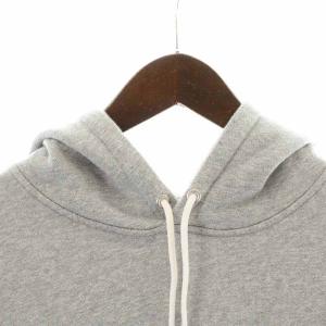 Maison Kitsuné TRICOLOR FOX PATCH CLASSIC HOODIE パーカー プルオーバー ロゴワッペン 長袖 M グレー