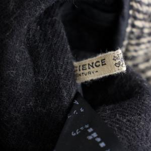 ARTS&SCIENCE スラックスパンツ 千鳥格子 ウール 0 XS ベージュ 黒 ブラック 043-L350-341