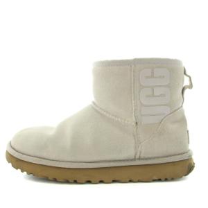 UGG australia ウィメンズクラシックミニラバーロゴ Women's CLASSIC MINI RUBBER LOGO ムートンブーツ ショートブーツ